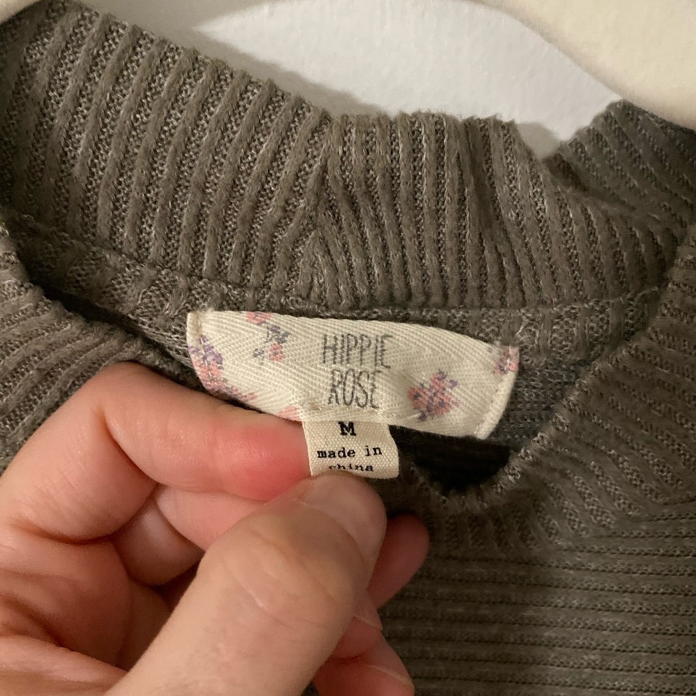 Hippie Rose Women’s Knit Pullover Mockneck Long Sleeve Top - Picture 5 of 5